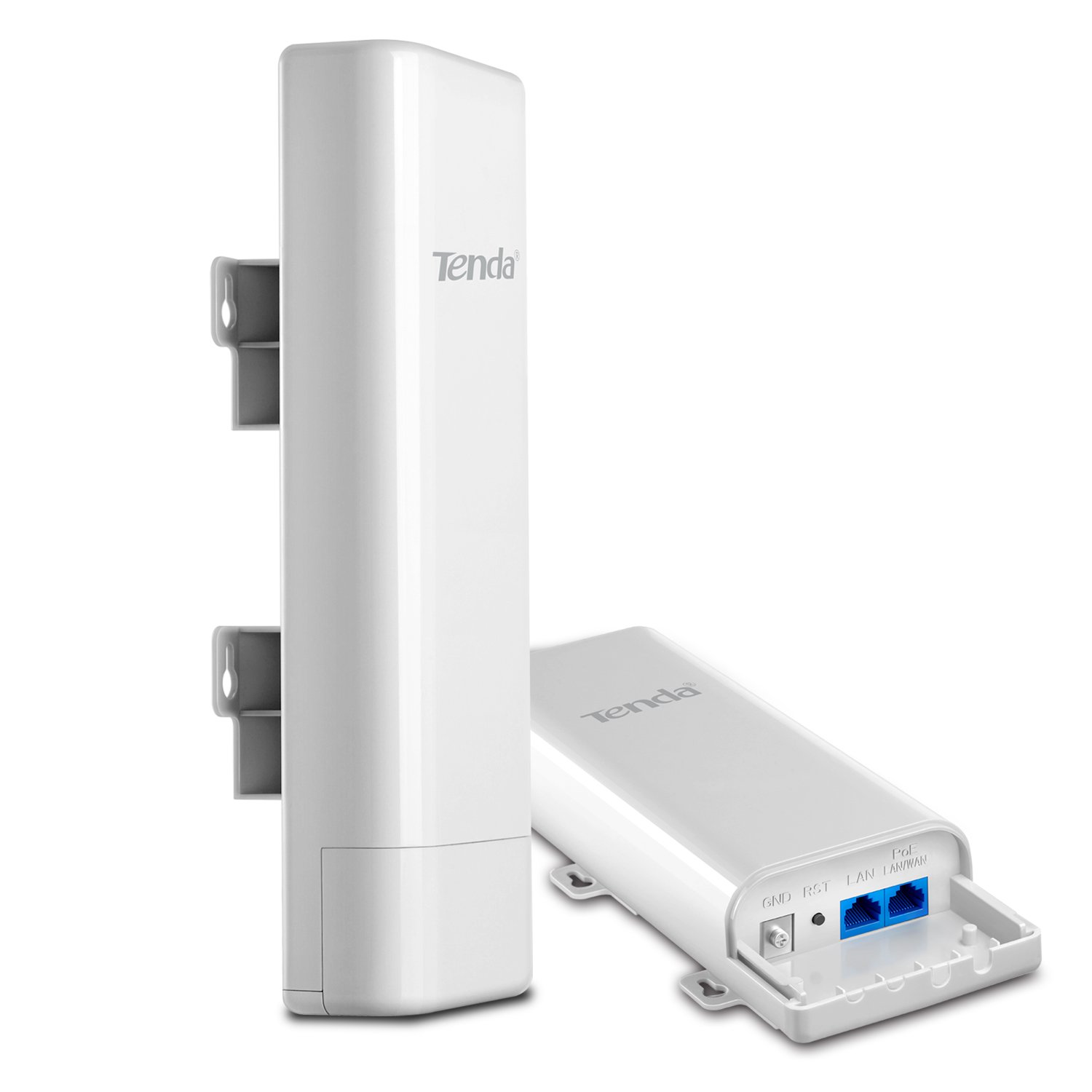 Tenda O3 2.4GHz N150 Long Range Smart Manage Outdoor CPE | 12dBi, 5km+|Point to Point Wireless Bridge | Fast Ethernet PoE Ports | AP/Station/WISP/P2MP/Repeater/Router | 6KV Lightning Protection,White