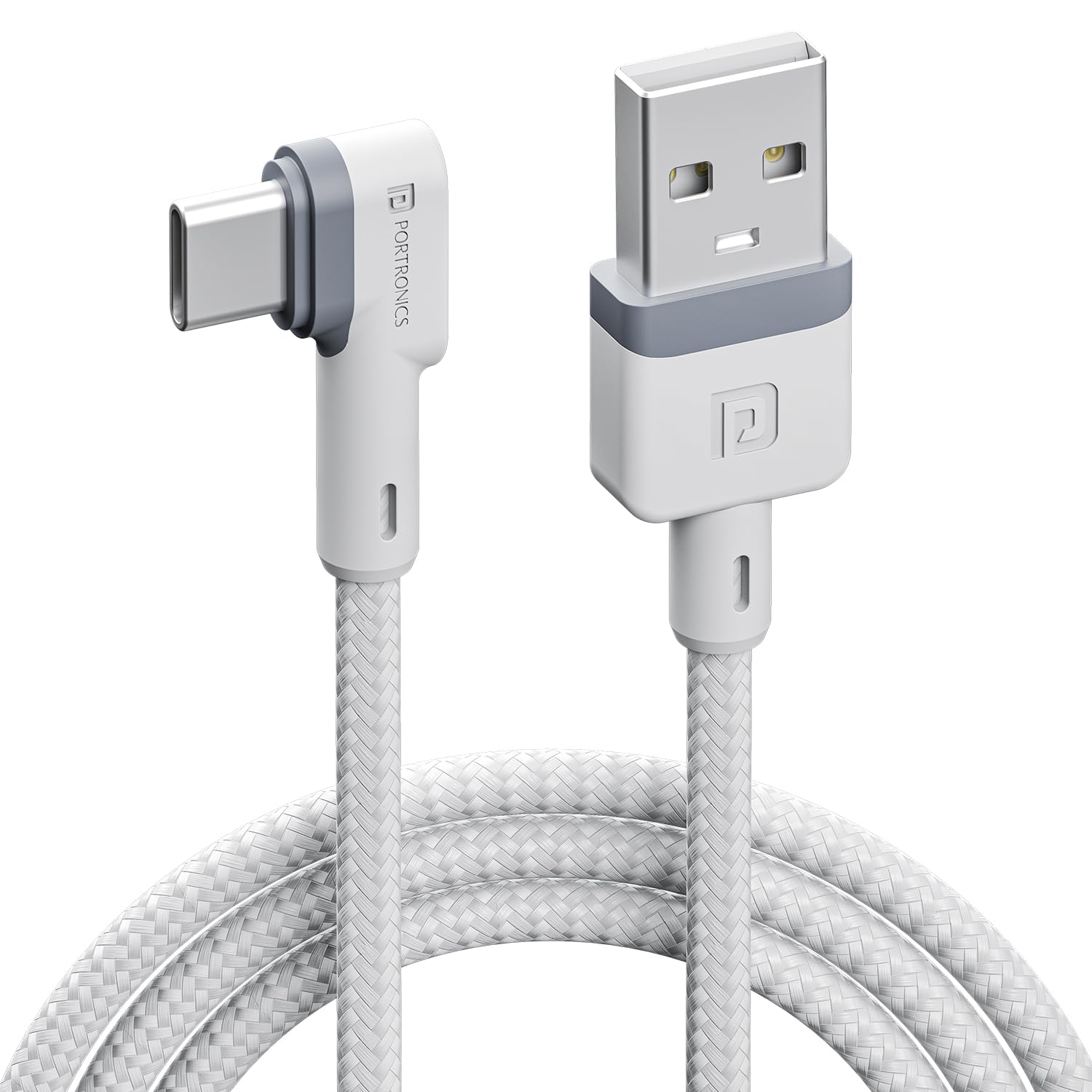 Portronics Konnect L Fast Charging 3A Type-C Cable 1.2Meter with Charge & Sync Function for All Type-C Devices