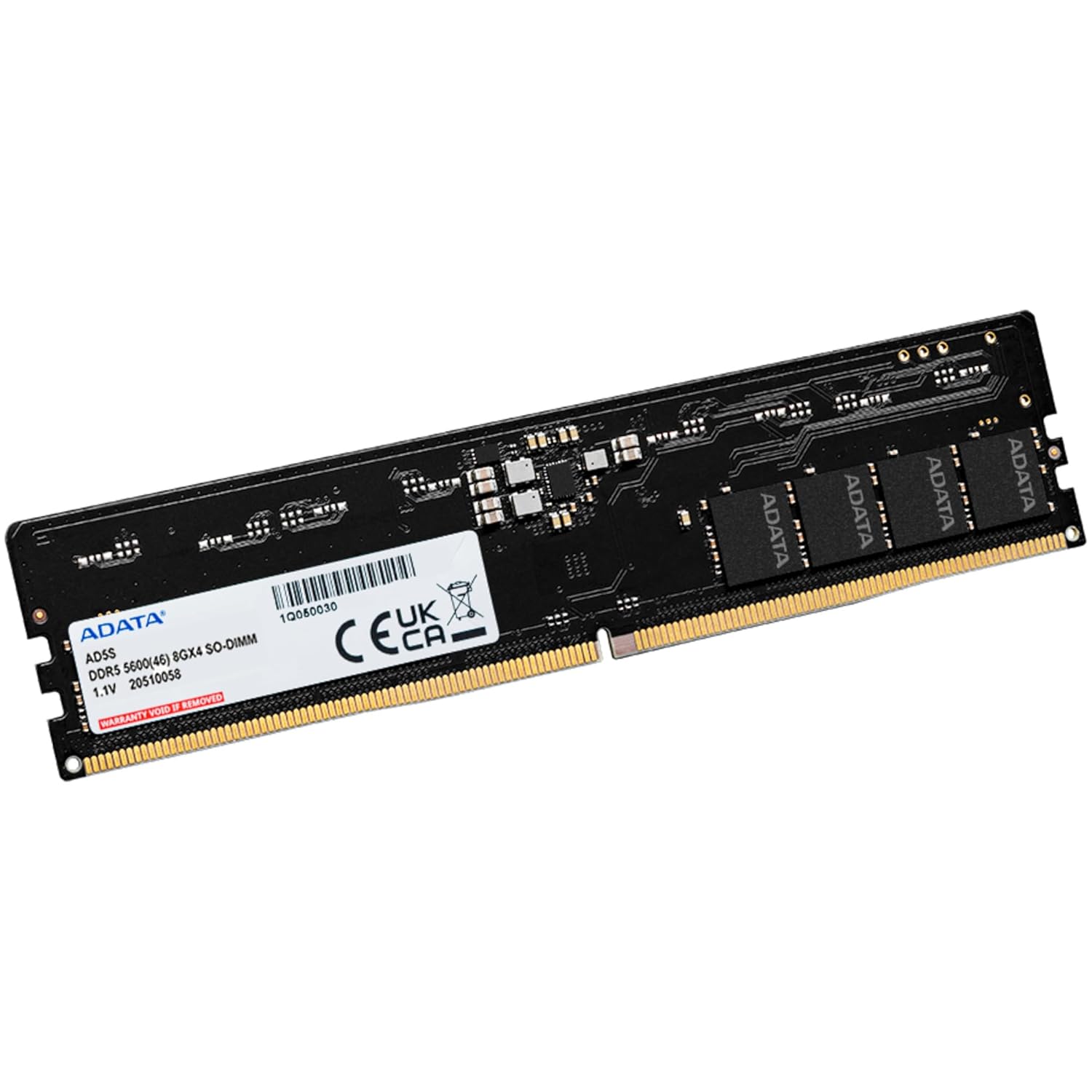 ADATA (UDIMM) DDR5 Desktop Memory, Single RAM Module, Supports Intel & AMD Latest CPU, Intel XMP & AMD Expo, Built in PMIC, On Die ECC, Low Voltage, More Bandwidth, Without Heat Sink