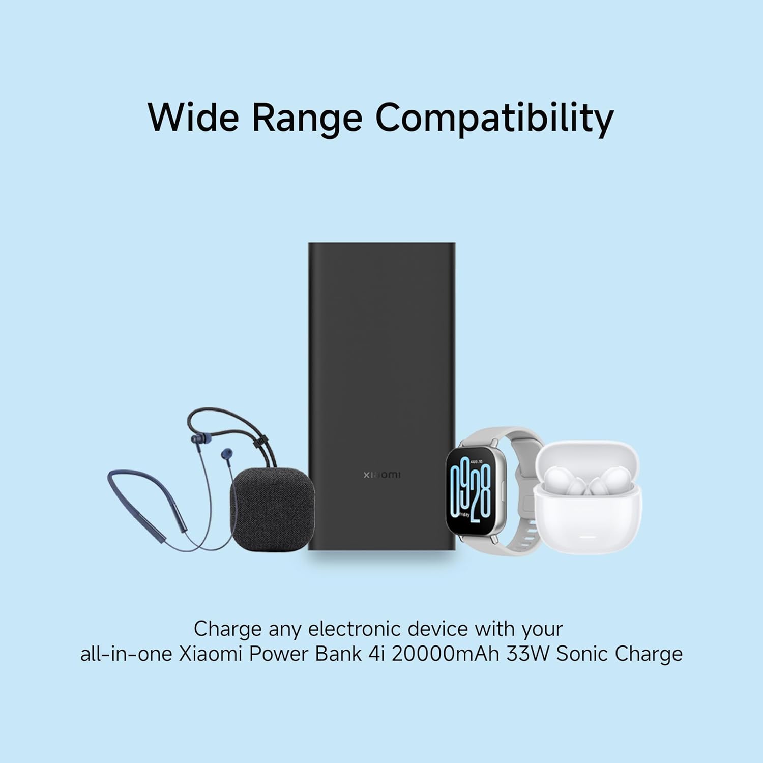 Xiaomi Power Bank 4i 20000mAh 33W Super Fast Charging PD | Power Delivery | QC 3.0|Type C Input & Output |Triple Output Ports|Supports Android,Apple, Tablets, Earbuds, Watches