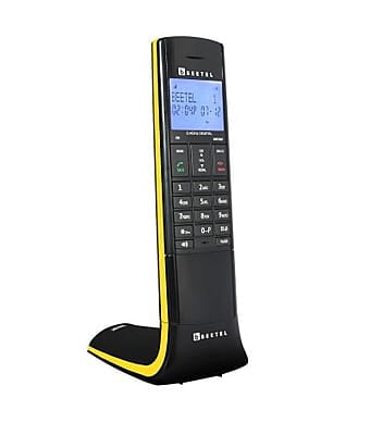Beetel X95 Cordless Landline Phone -black/yellow