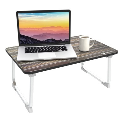 Portronics My Buddy J Portable/Foldable Laptop Table with Laminated MDF Board, Aluminium Legs, Anti-Skid Grip, Supports Upto 17 inch Laptop