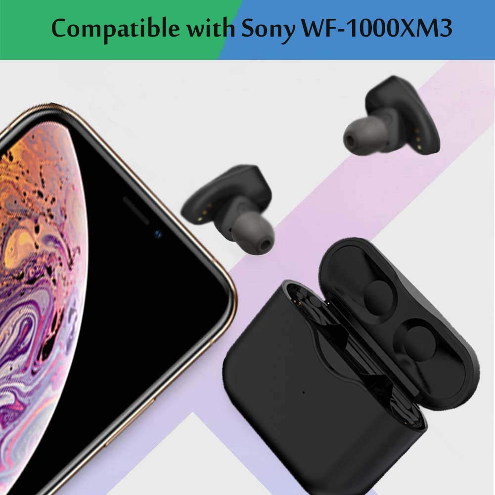 Sony Buds Replacement Charging Case , Wireless Charging Case Support Bluetooth Pairing, Wireless (Earbuds Not Included)