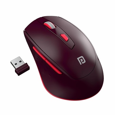 Portronics Toad 32 Wireless Mouse with 6 Buttons, 2.4 GHz Connectivity, 10m Working Range, Ergonomic Design, Adjustable Optical DPI, Auto Power Saving, for Laptop & PC