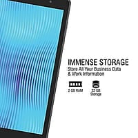 iBall iTAB BizniZ Mini Tablet 20.32 cm (8 inch), 32GB, Wi-Fi + 4G LTE + Voice Calling (Coal Black)