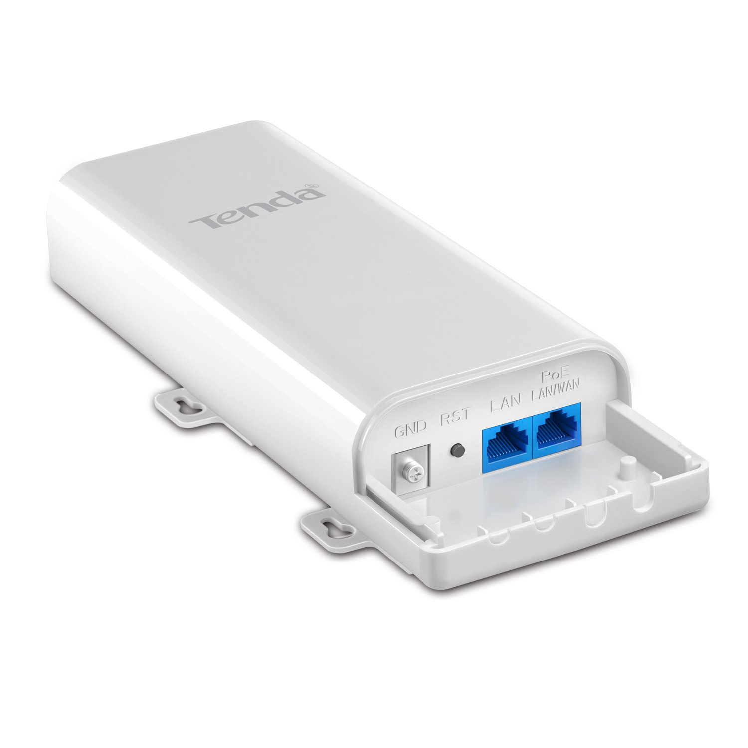 Tenda O3 2.4GHz N150 Long Range Smart Manage Outdoor CPE | 12dBi, 5km+|Point to Point Wireless Bridge | Fast Ethernet PoE Ports | AP/Station/WISP/P2MP/Repeater/Router | 6KV Lightning Protection,White