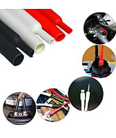 Heat Shrink Wrapping Tube 6mm Repair Mobile Phone Charger Cables, Head Set Wires, Electrical Cables Meter (Black)