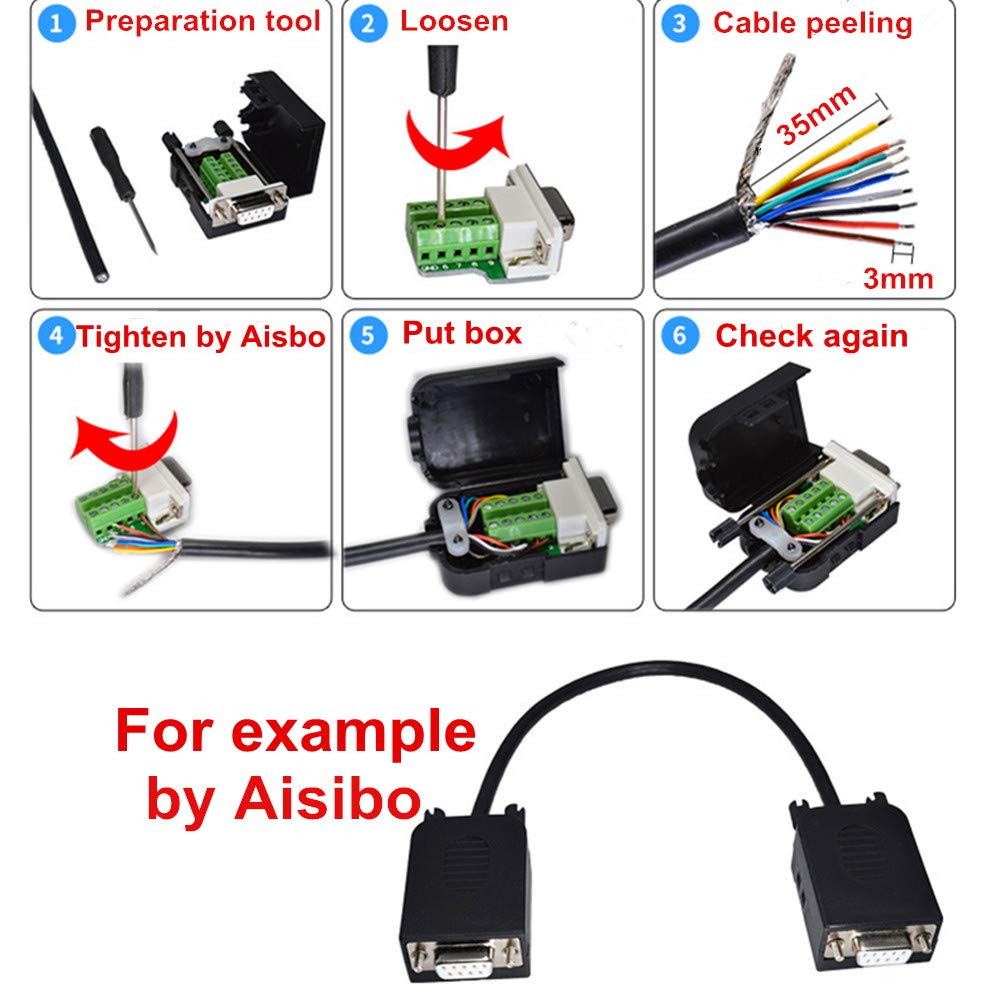 USB to Serial DB9 Adapter with Cable