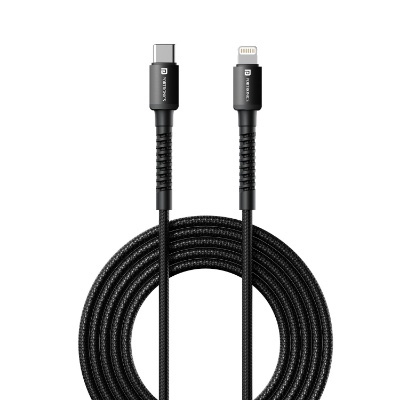 Portronics Konnect X Type C to 8-Pin 27W Fast Charging Cable, Premium TPE Material, Support to all Lightning Devices 1M Length