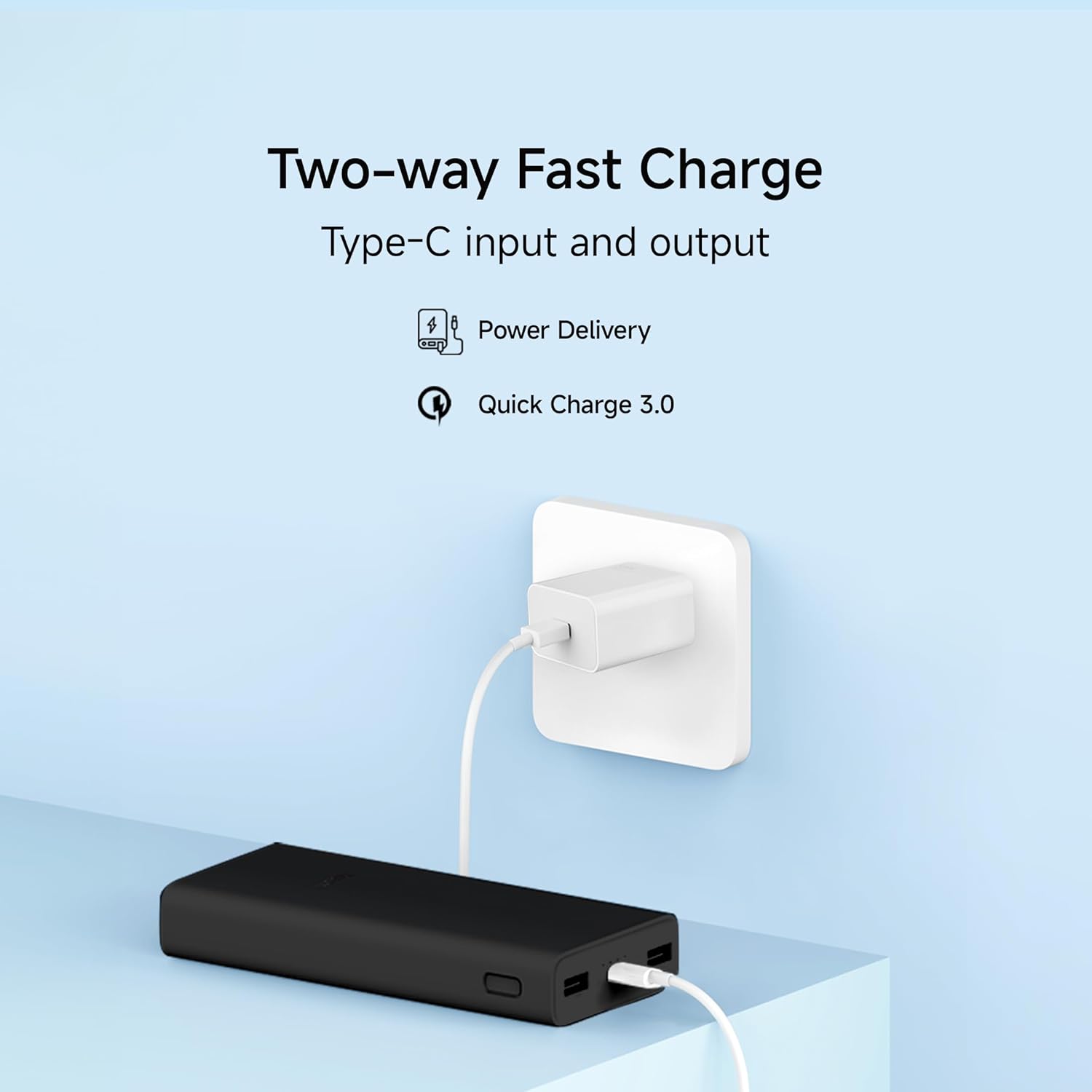 Xiaomi Power Bank 4i 20000mAh 33W Super Fast Charging PD | Power Delivery | QC 3.0|Type C Input & Output |Triple Output Ports|Supports Android,Apple, Tablets, Earbuds, Watches