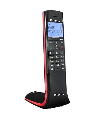 Beetel X95 Cordless Landline Phone BLACK/RED