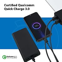 Mi 18W Dual USB Port Charger |Quick Charge 3.0| Compatible for Mobile, Headphones, TWS, Game Console, And Power Banks (Black)