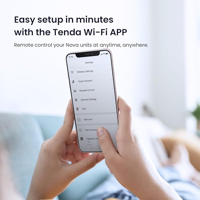 Tenda MW3 Whole Home Mesh WiFi System, Dual Band AC1200 Mbps Router Replacement for Smart Home (White, Pack of 2)