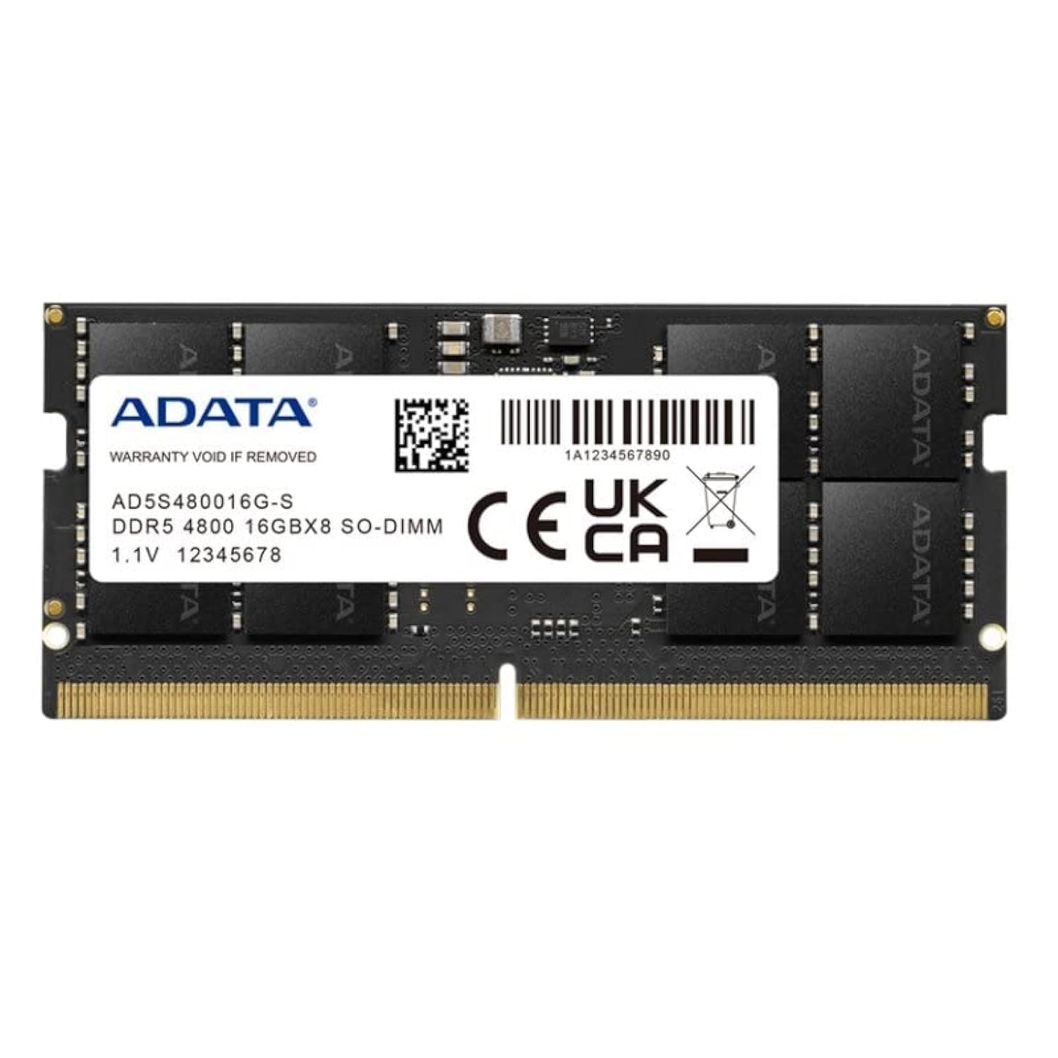 ADATA Premier (SO-DIMM) DDR5 Laptop Memory, Single RAM Module, Supports Intel & AMD Latest CPU, Intel XMP & AMD Expo, Built in PMIC, On Die ECC, Low Voltage, More Bandwidth-Without Heat Sink