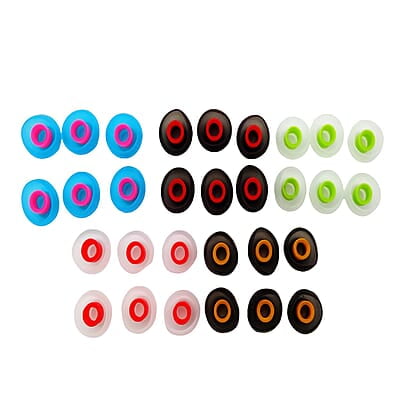 Soft Silicone Rubber Earbuds Eartips (Pack OF 10)