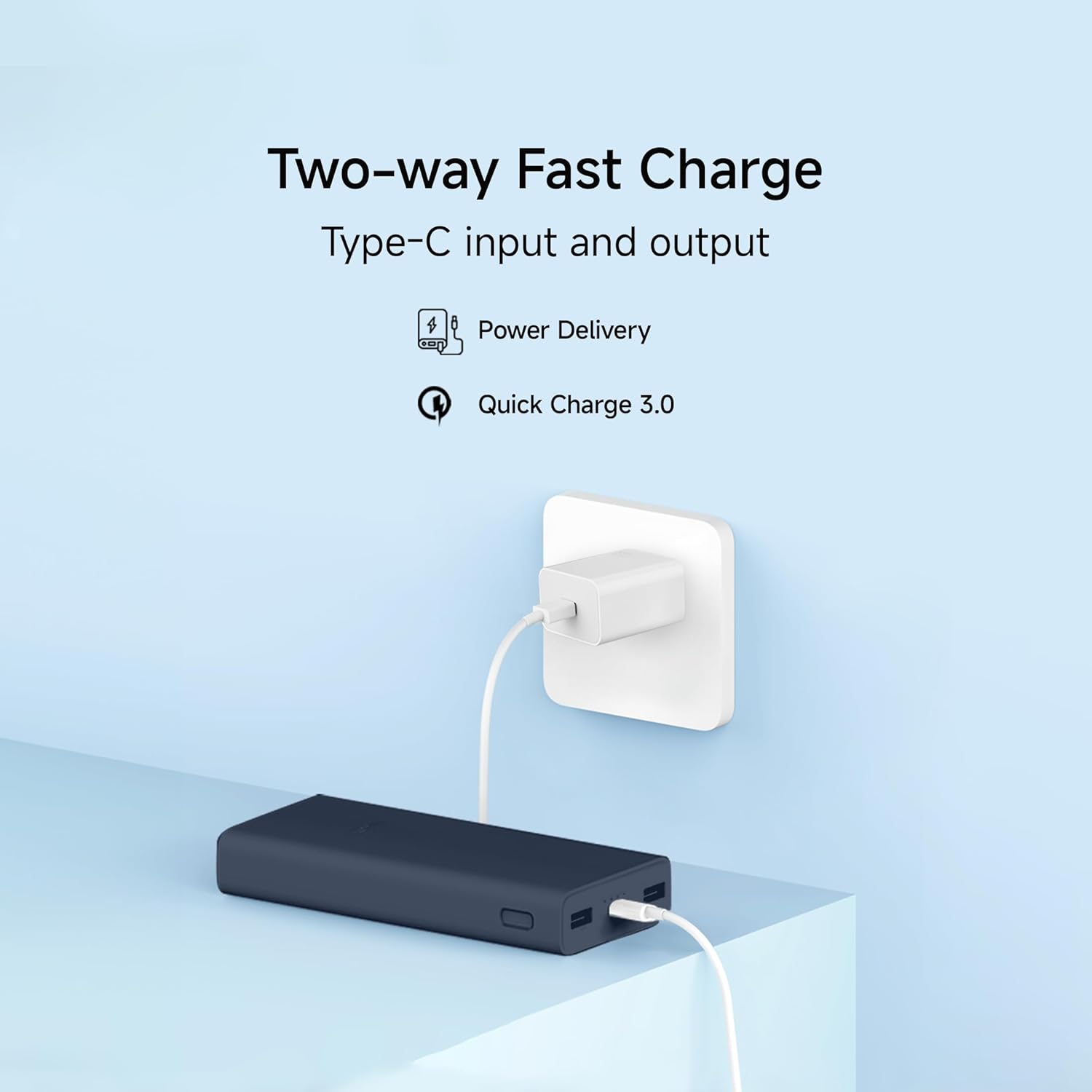 Xiaomi Power Bank 4i 20000mAh 33W Super Fast Charging PD | Power Delivery | QC 3.0|Type C Input & Output |Triple Output Ports|Supports Android,Apple, Tablets, Earbuds, Watches