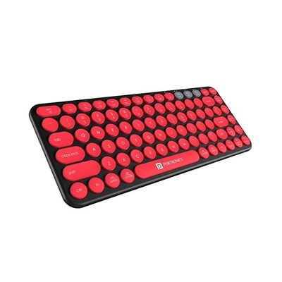 Portronics Bubble 2.0 Wireless Keyboard with Bluetooth + 2.4 GHz Receiver, Connect 3 Devices, Compact TKL Size, 10m Working Range, Function Shortcut Keys, for Laptop, PC, Smartphone, Tablet