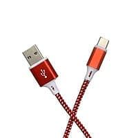 Champion 65W SuperVOOC Type-C Data Sync & Fast Charging Cable , Compatible with Samsung, Mi, Realme, Oppo, Vivo, OnePlus, Nothing Devices, Braided, 100cm (Red)