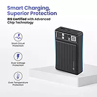 Portronics Luxcell Mini 20K Advanced 20000 mAh Smallest Power Bank (Black)