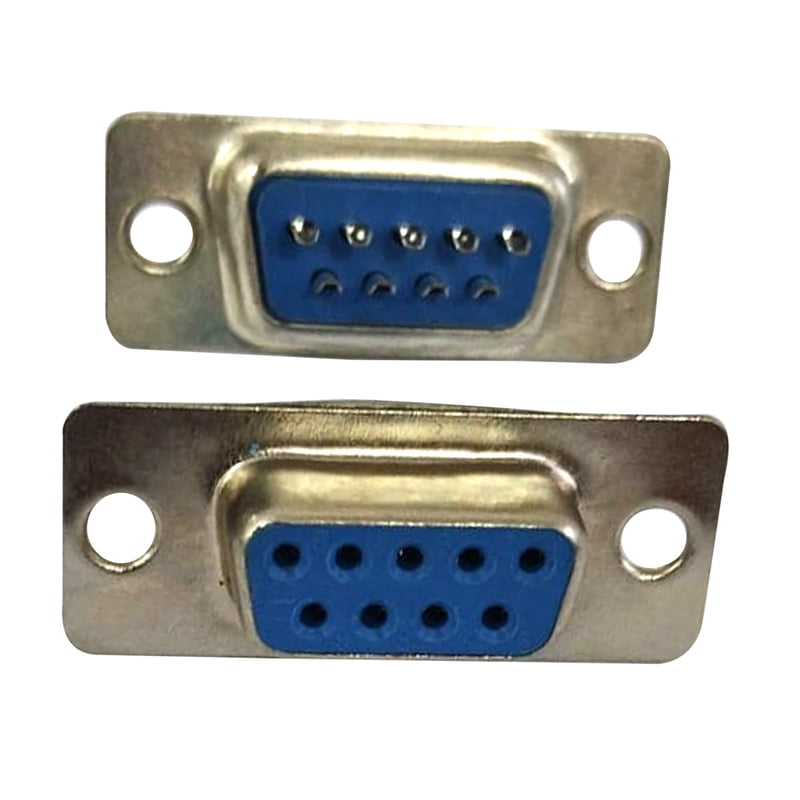 D-SUB Straight PCB Termination Connector with Lock – Standard Crimp Type for Secure Electrical Connections