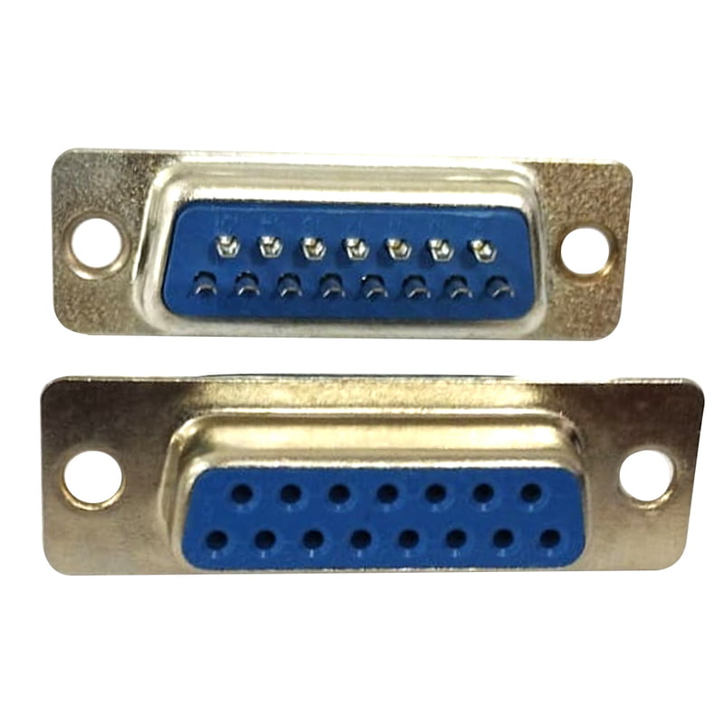 D-SUB Straight PCB Termination Connector with Lock – Standard Crimp Type for Secure Electrical Connections