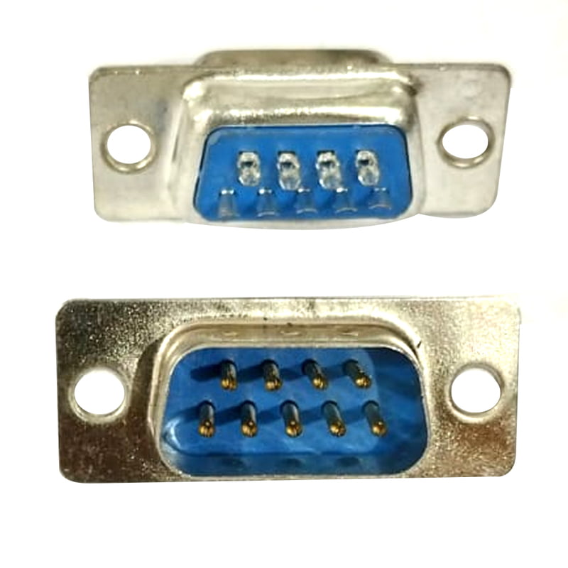 D-SUB Straight PCB Termination Connector with Lock – Standard Crimp Type for Secure Electrical Connections