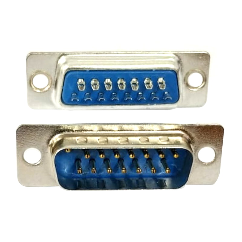 D-SUB Straight PCB Termination Connector with Lock – Standard Crimp Type for Secure Electrical Connections