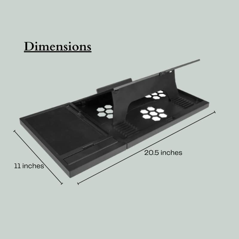 AD-CP-0203 Laptop Cooling Pad with 7 Adjustable Tilt Angles and Convenient Features