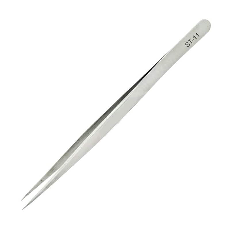 KOOCU ST-11 Professional Straight Eyebrow Slanted Stainless Steel Tweezer