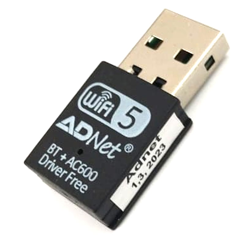 USB WIFI + Bluetooth 5.0 Adapter With Window 7/8/8.1/10/XP/Mac (AD-UW-0213 AC600)