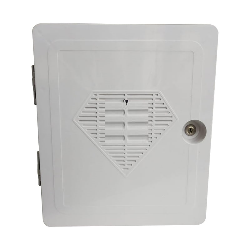 CCTV/POE Junction Box|PVC Mounting Box with 3 Sockets for Camera Installation and Surveillance Systems