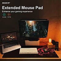 Gaming Mouse Pad (60 X 30cm) Non-Slip Rubber Base Mouse pad Mice Smooth Cloth Surface Keyboard