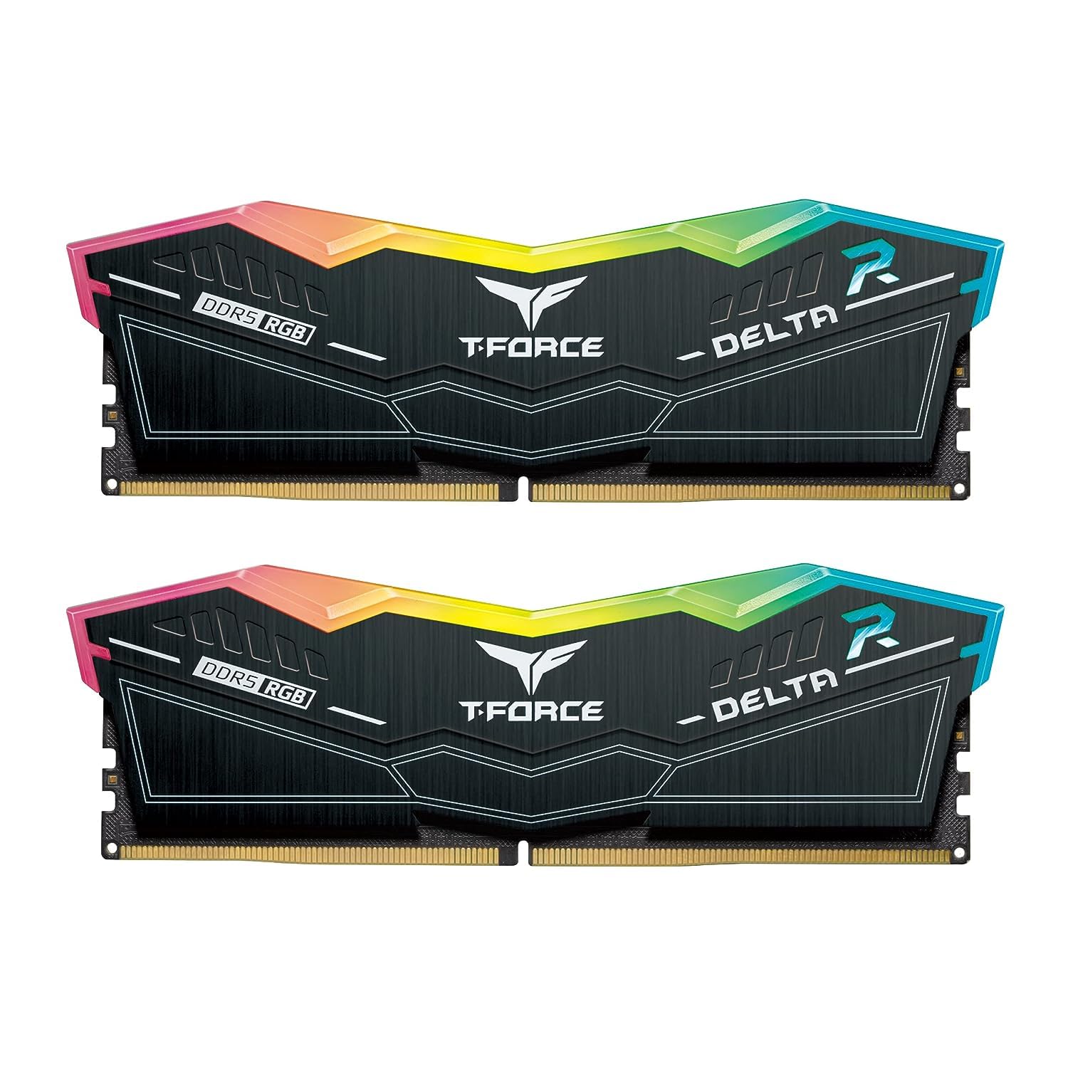 TeamGroup T-Force Delta RGB DDR5 RAM Kit, Desktop Gaming Memory, Metal Heatsink, ARGB Sync, ECC, XMP 3.0/EXPO, For Intel/AMD CPU, High Performance Low Latency