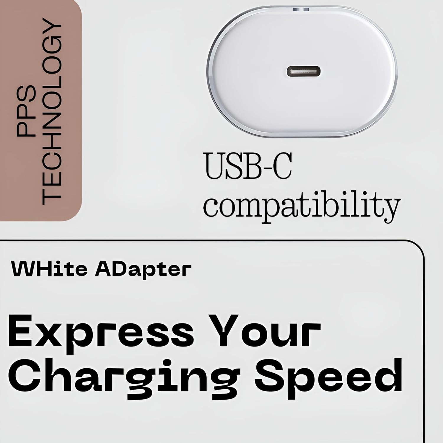 CMF by Nothing 45W Fast Charger Adapter for CMF Phone 1/Nothing Phone 2A/Phone 2A Plus/Phone 2/Buds/Ear Stick, (White )