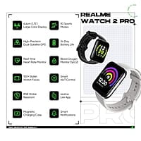 realme Smart Watch 2 Pro | HD Touchscreen, GPS, 14-Day Battery, SpO2 Monitoring (Black)