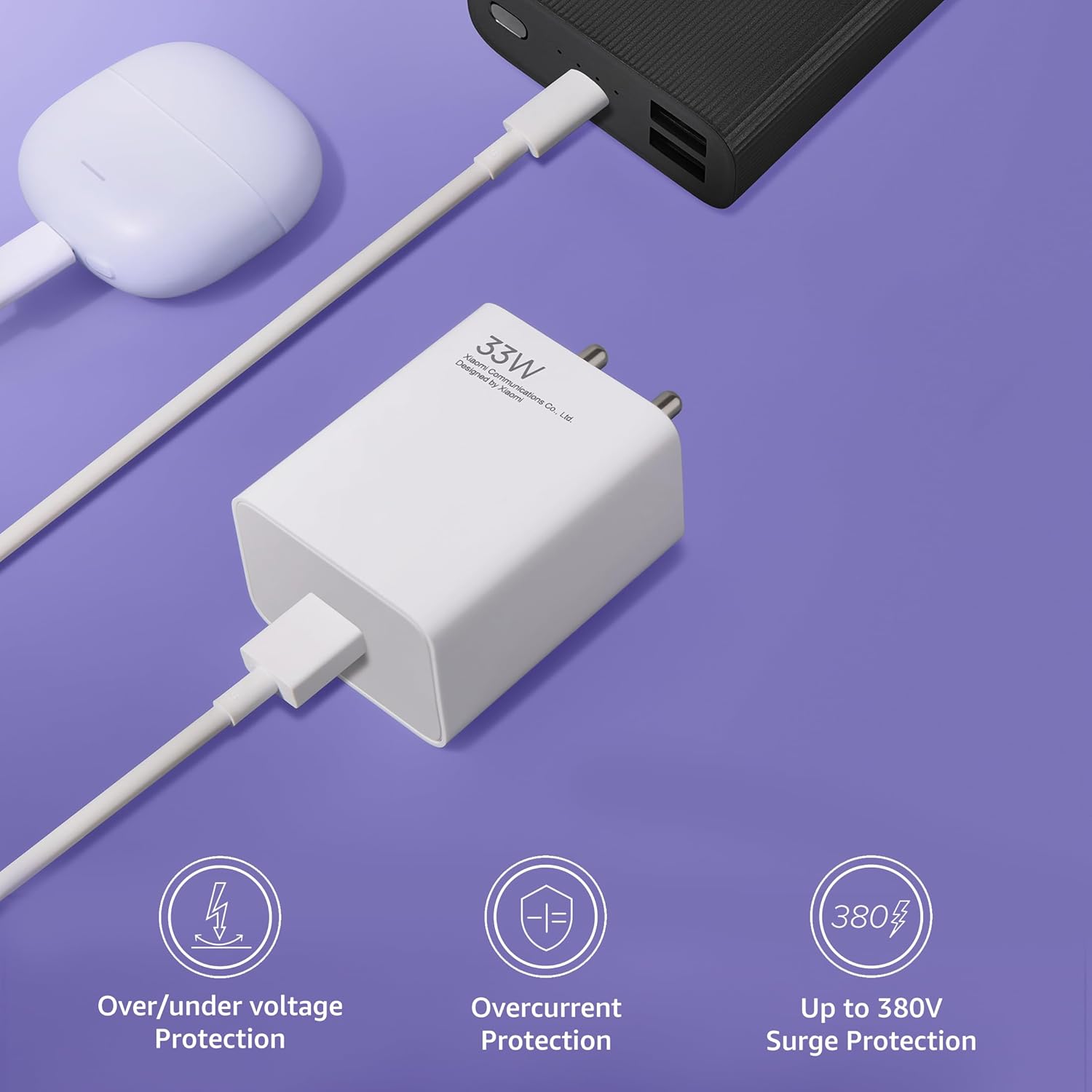 Mi 33W Wall Charger (Type-A + Type-C)