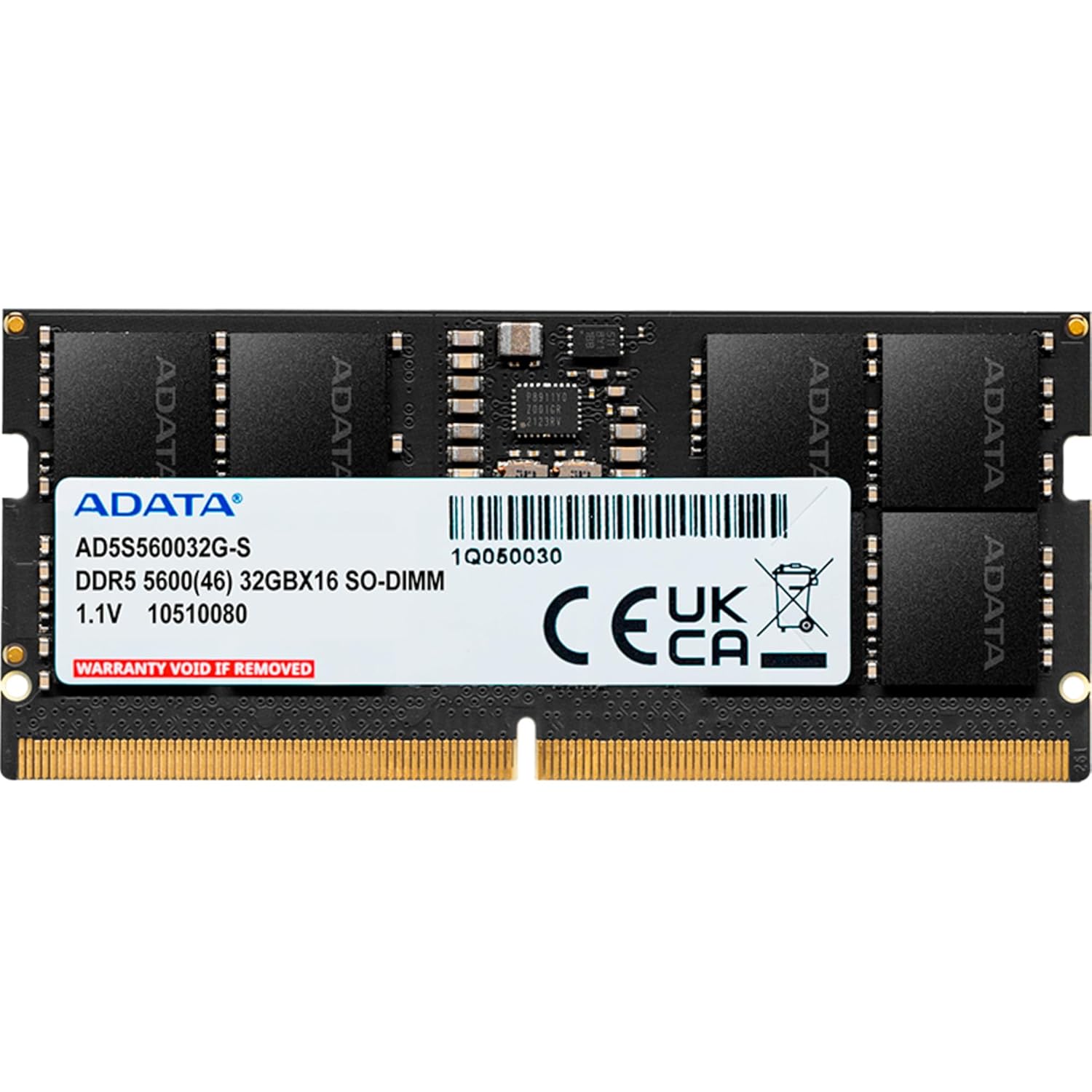 ADATA Premier (SO-DIMM) DDR5 Laptop Memory, Single RAM Module, Supports Intel & AMD Latest CPU, Intel XMP & AMD Expo, Built in PMIC, On Die ECC, Low Voltage, More Bandwidth-Without Heat Sink