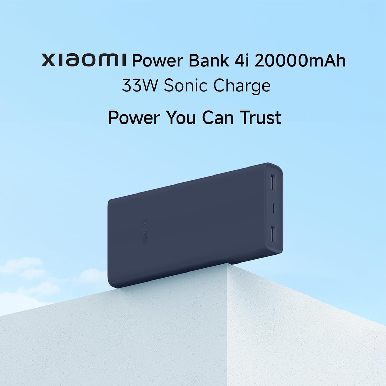 Xiaomi Power Bank 4i 20000mAh 33W Super Fast Charging PD | Power Delivery | QC 3.0|Type C Input & Output |Triple Output Ports|Supports Android,Apple, Tablets, Earbuds, Watches