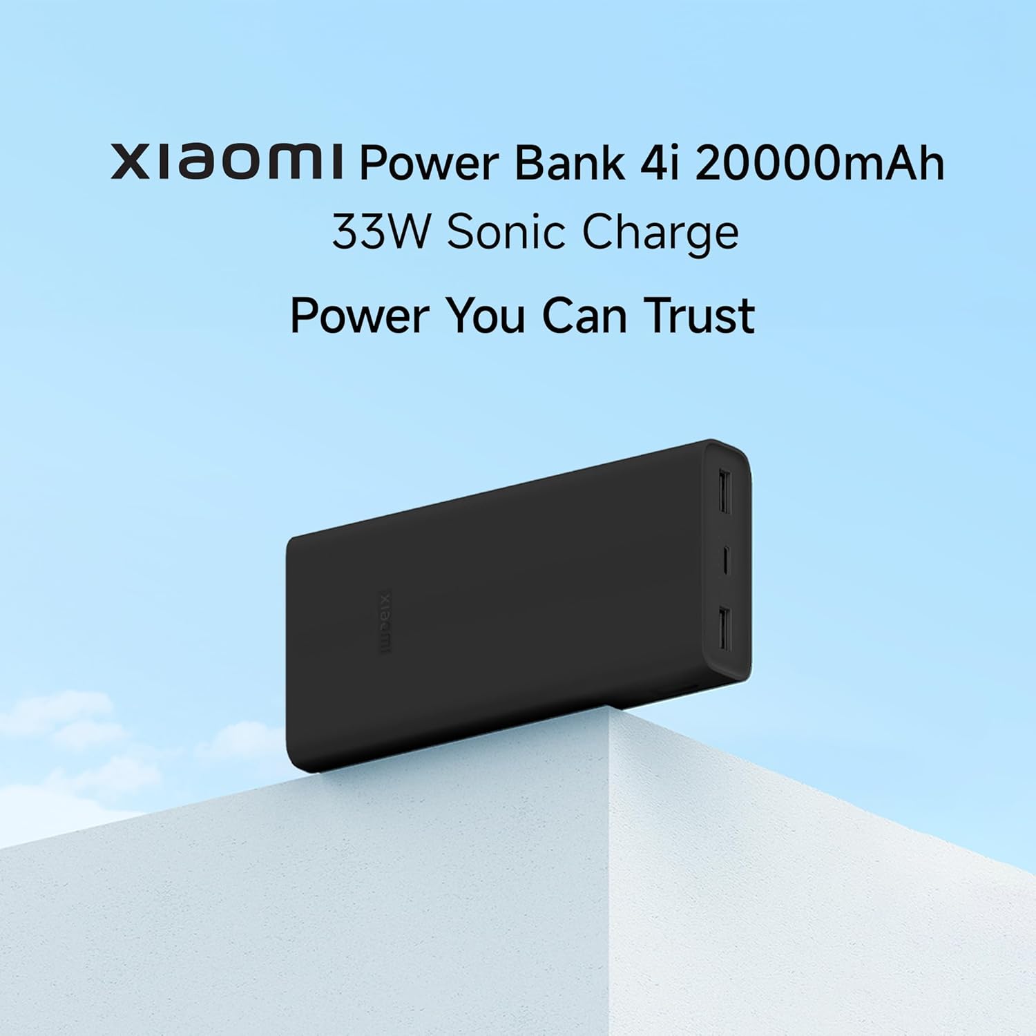 Xiaomi Power Bank 4i 20000mAh 33W Super Fast Charging PD | Power Delivery | QC 3.0|Type C Input & Output |Triple Output Ports|Supports Android,Apple, Tablets, Earbuds, Watches