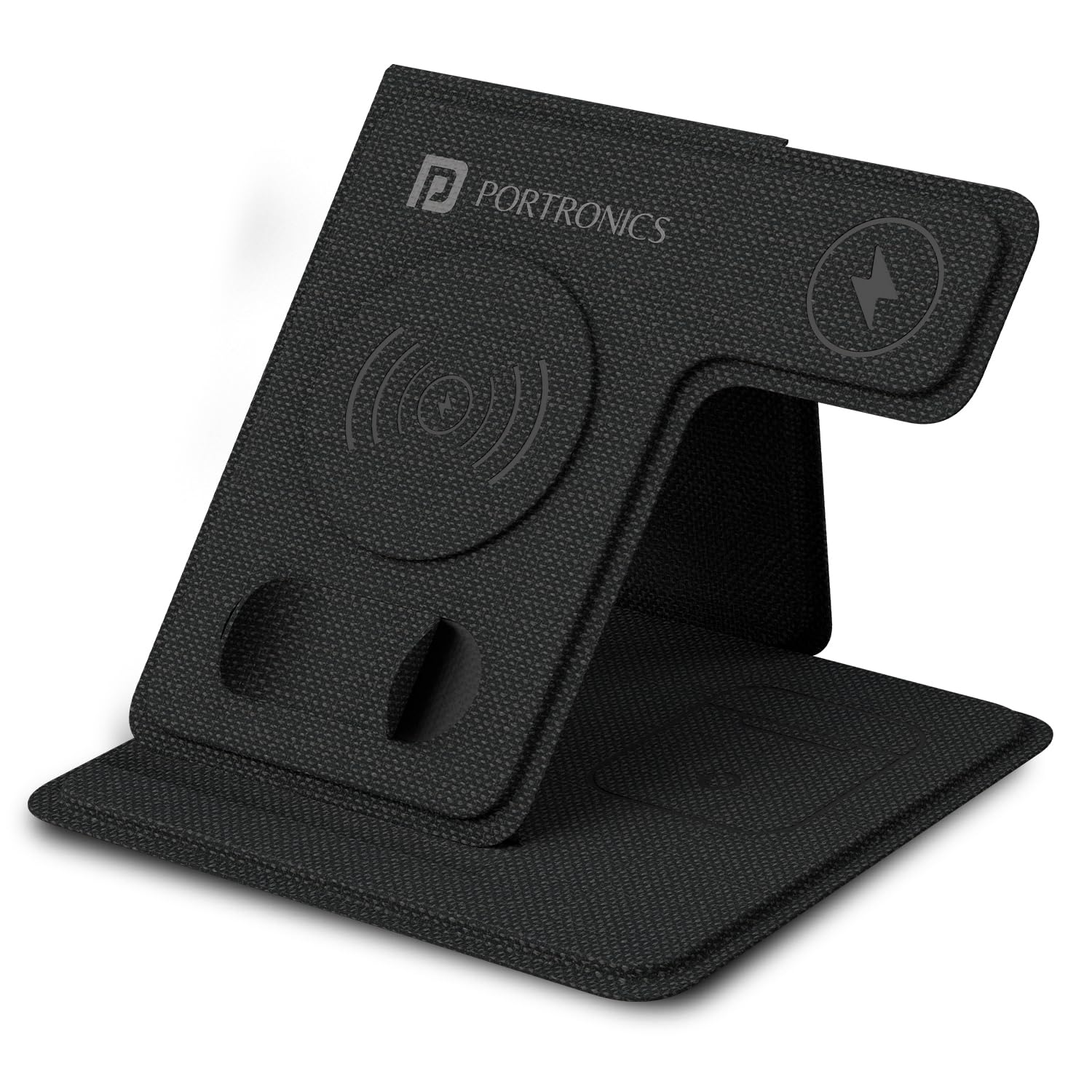 Portronics Freedom Fold 3 15W Foldable MagSafe Wireless Charger for iPhone, Apple Watch & AirPods