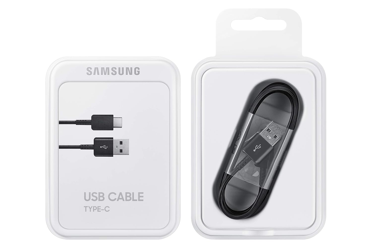 Samsung Original USB A to C Cable ,Compatible for Smartphone, Black (1.5m)