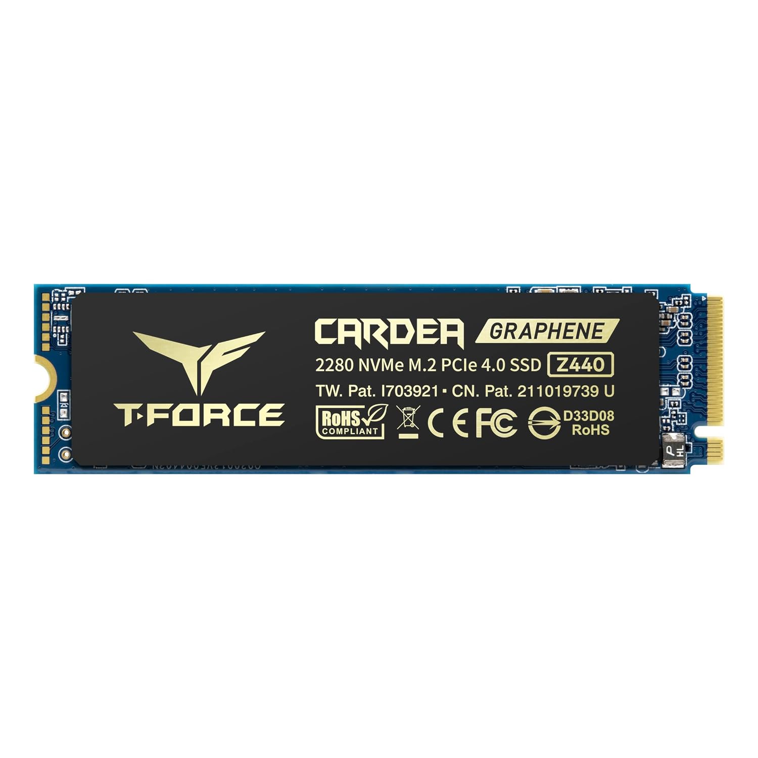 TeamGroup T-Force Cardea Zero Z440 Nvme M.2 2280 Pcie Gen 4 Gaming SSD, 3D NAND TLC, DRAM Cache, Graphene Heatsink, Internal Solid State Drive, Speed Upto 5000/4400MB/s, High Performance Storage