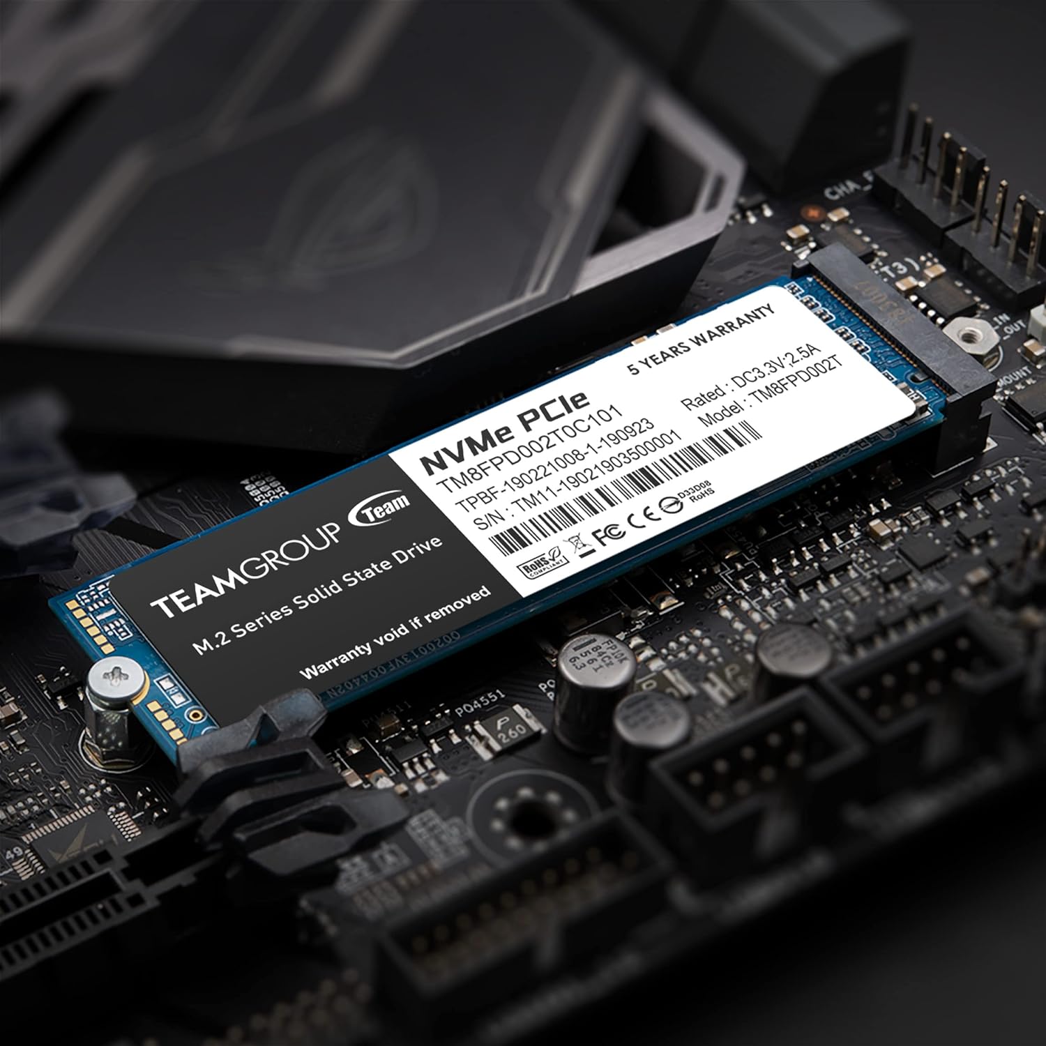 TeamGroup Nvme M.2 2280 Pcie Gen 3 Gaming SSD, 3D NAND TLC, SLC Cache, Internal Solid State Drive , High Performance, Low Latency, ECC Function, for PC & Laptop suggest title