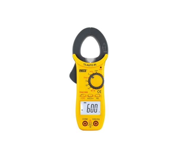 Meco 72-AUTO BL TRMS 3-3/4 DIGIT 4000 COUNTS 600A AC Digital Clamp Meter  
