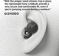 Sony LinkBuds WF-L900 Truly Wireless Bluetooth in Ear Earbuds, Open-Ring Design, Ambient Sound, 17.5 Hrs Battery (Black)