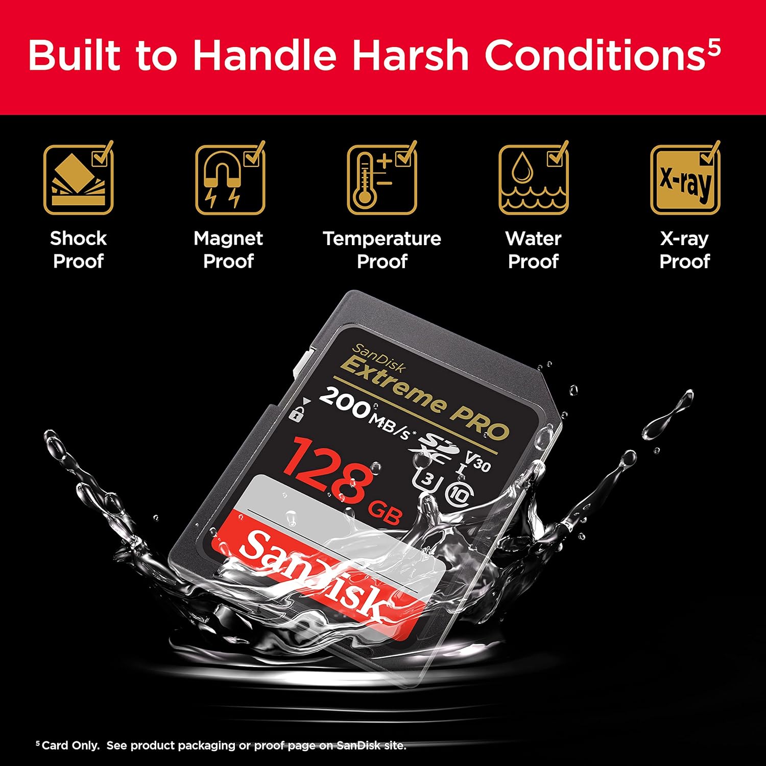 SanDisk Extreme PRO SDHC And SDXC UHS-I Card for 4K Video for DSLR and Mirrorless Cameras , Read and Write