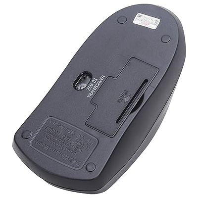 AD-891 Wireless Mouse, 2.4 GHz with USB Nano Receiver, Optical Tracking, for PC/Mac/Laptop/Tablet (Black)