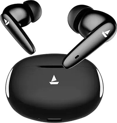 boAt Airdopes 161 Pro-Buds w/ ASAP Charge, Multi-Point Connectivity & 50 HRS Playback Bluetooth Headset (Sleek Black, True Wireless)