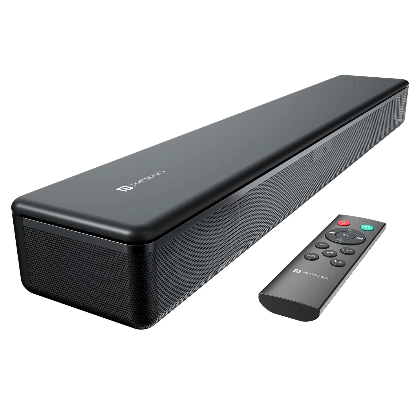 Portronics Sound Slick 8 80W Soft Touch Control Bluetooth Soundbar (Black)