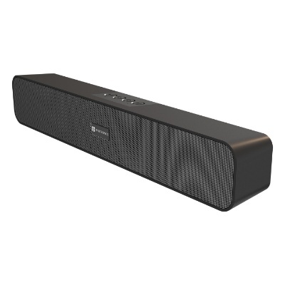 Portronics Decibel 24 | 10W Bluetooth Soundbar Speaker with in Built Mic, HD Sound, Bluetooth 5.3v/USB/TF Card/Aux in, Soundbar for Phone/Laptop/Tablets, Type C Fast Charging (Black)